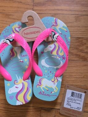 Girls NEW Unicorn Havianas 13/1